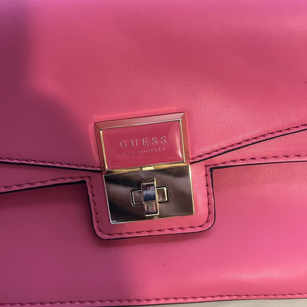 Guess Pink Clutch with Silver-Tone Hardware
